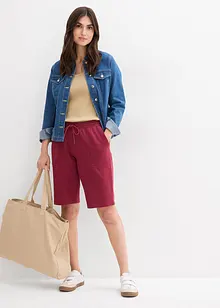 Bermuda in felpa di puro cotone, bonprix