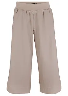 Pantaloni cropped in misto lino e cotone, bonprix