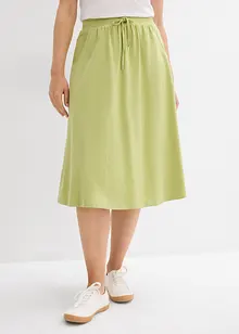 Gonna in jersey di misto cotone, bonprix