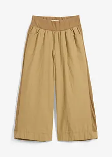 Pantaloni cropped in misto lino e cotone, bonprix