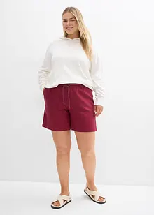 Shorts paper bag in misto lino, bonprix