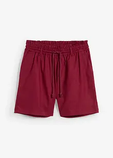 Shorts paper bag in misto lino, bonprix
