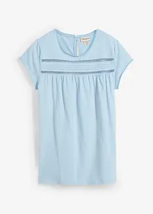 Maglia in cotone con pizzo, bonprix