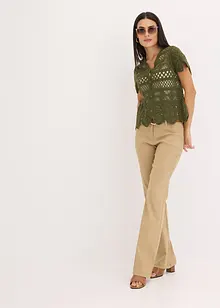 Cardigan corto effetto uncinetto, bonprix