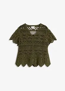 Cardigan corto effetto uncinetto, bonprix