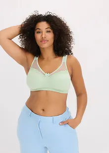 Reggiseno contenitivo senza ferretto con morbido cotone biologico, bonprix