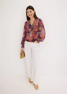 Blusa in chiffon fantasia, bonprix