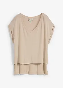 Maglia oversize in misto viscosa fluente, bonprix