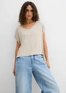 Maglia oversize in misto viscosa fluente, bonprix