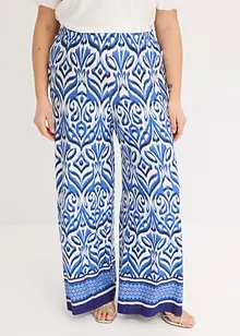 Pantaloni in jersey di misto viscosa morbido in fantasia, bonprix