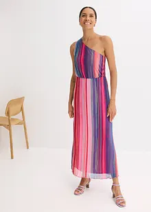 Abito monospalla in mesh morbido, bonprix
