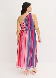 Abito monospalla in mesh morbido, bonprix
