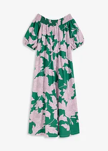 Abito con spalle scoperte in puro cotone fantasia, bonprix