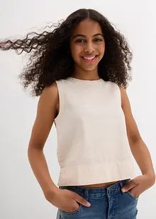Top in fresco misto lino, bonprix