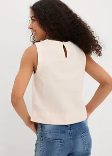 Top in fresco misto lino, bonprix