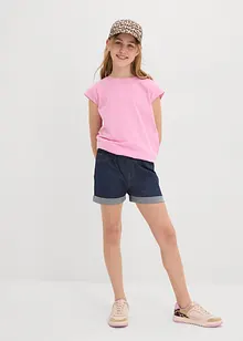 Shorts di jeans, vita media, bonprix