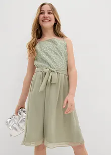 Abito in chiffon con paillettes, bonprix