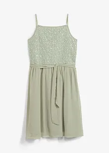 Abito in chiffon con paillettes, bonprix