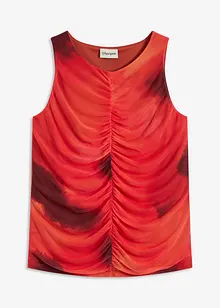 Top fantasia in mesh morbido, bonprix