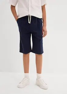 Shorts con elastico in vita in misto cotone fresco e leggero, regular fit, bonprix