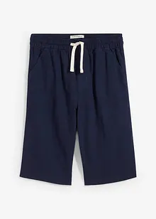 Shorts con elastico in vita in misto cotone fresco e leggero, regular fit, bonprix