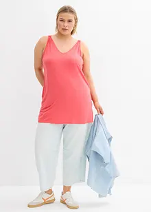 Top lungo in misto lino e viscosa, bonprix