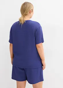 Maglia in crêpe stropicciato, bonprix