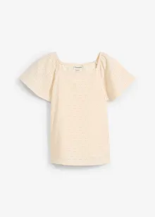 Maglia con ricamo traforato, bonprix