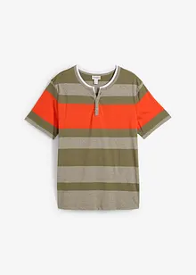 Maglia serafino a maniche corte, bonprix