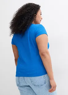 T-shirt in crêpe strutturato, bonprix