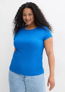 T-shirt in crêpe strutturato, bonprix