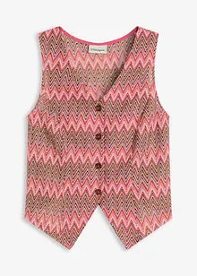 Gilet effetto uncinetto, bonprix