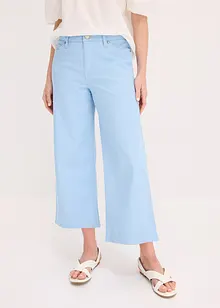 Pantaloni culotte in misto cotone elasticizzato, bonprix