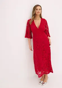 Abito in pizzo con volant, bonprix