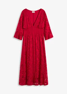 Abito in pizzo con volant, bonprix