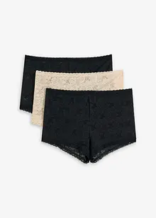 Boxer aderenti da donna in pizzo (pacco da 3), bonprix