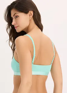Reggiseno bustier con cotone biologico (pacco da 2), bonprix