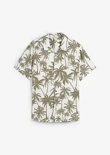 Camicia a maniche corte in viscosa, slim fit, bonprix