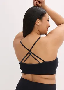 Bustier feel comfort senza cuciture con spalline incrociate dietro, bonprix
