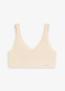 Reggiseno bustier a coste senza cuciture Feel Comfort, bonprix