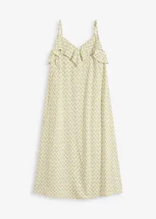 Abito midi con ruches, bonprix