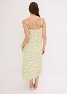 Abito midi con ruches, bonprix
