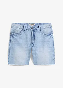 Bermuda in jeans con orli aperti, relaxed fit, bonprix