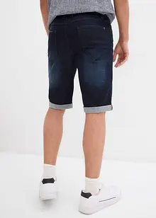 Bermuda elasticizzati in jeans con fondo risvoltato, regular fit, bonprix
