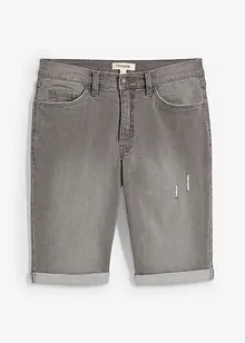 Bermuda elasticizzati in jeans con fondo risvoltato, regular fit, bonprix