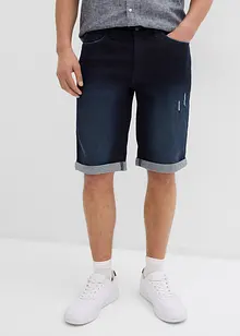 Bermuda elasticizzati in jeans con fondo risvoltato, regular fit, bonprix