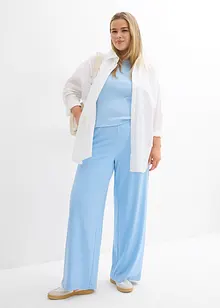 Pantaloni a palazzo con cinta comoda, bonprix