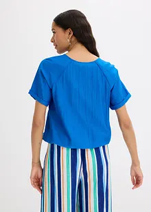 Blusa a maniche corte in misto viscosa morbido, bonprix