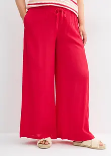 Pantaloni larghi in fine viscosa, bonprix