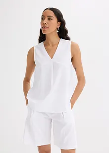 Top in misto lino fresco, bonprix